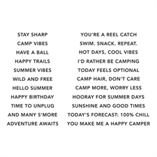 Spellbinders Clear Stamps - Summer Camp / Summertime Sentiments